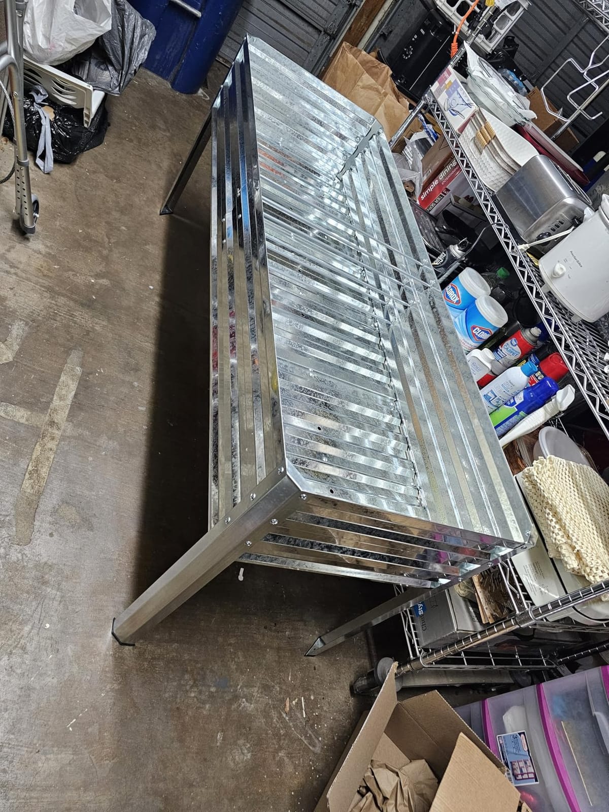 72x24x32in Galvanized Raised Garden Bed Planter with Legs customer photo 1