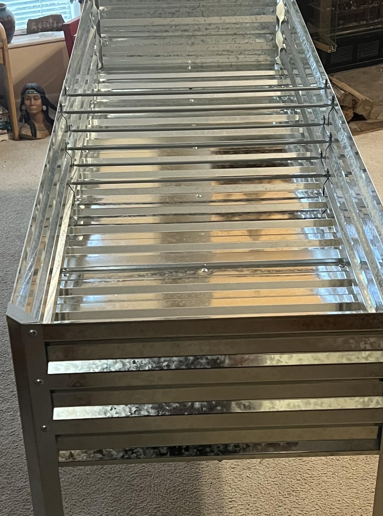 72x24x32in Galvanized Raised Garden Bed Planter with Legs customer photo 2