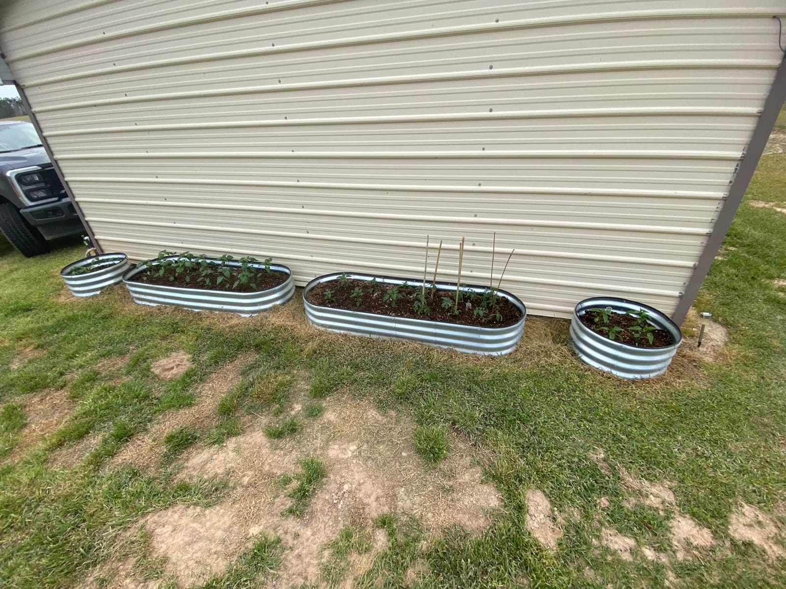 JERIA Raised Garden Bed,Galvanized Raised 2 Pcs 4×2×1ft Planter Boxes Outdoor with Easy Assembly, Large Garden Bed for Vegetables, Fruits, Flower customer photo 2