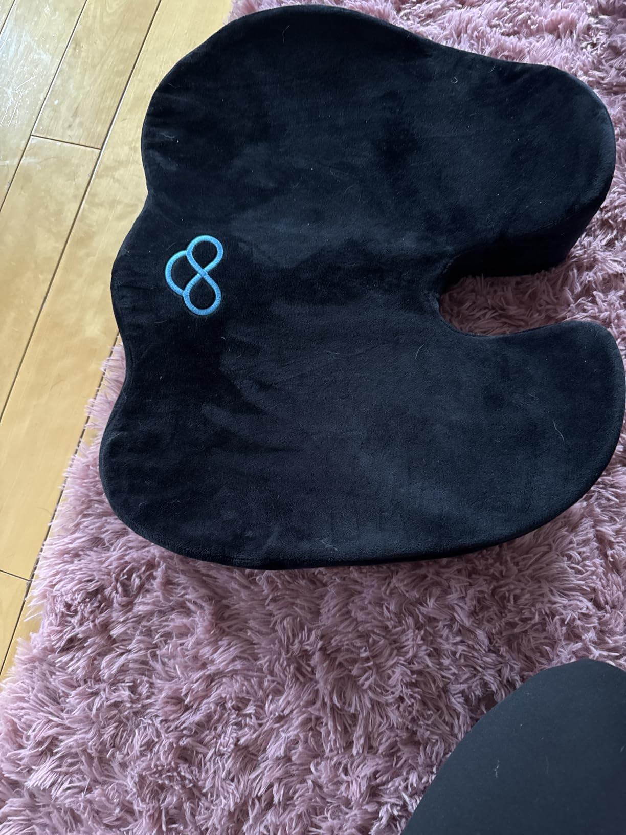 BlissTrends Thick Seat Cushion for Office Chair & Car Seat, XL, Black | Memory Foam with Removable Cover, Ergonomic Tailbone & Sciatica Support for Pressure Relief and Long Sitting, 3.9