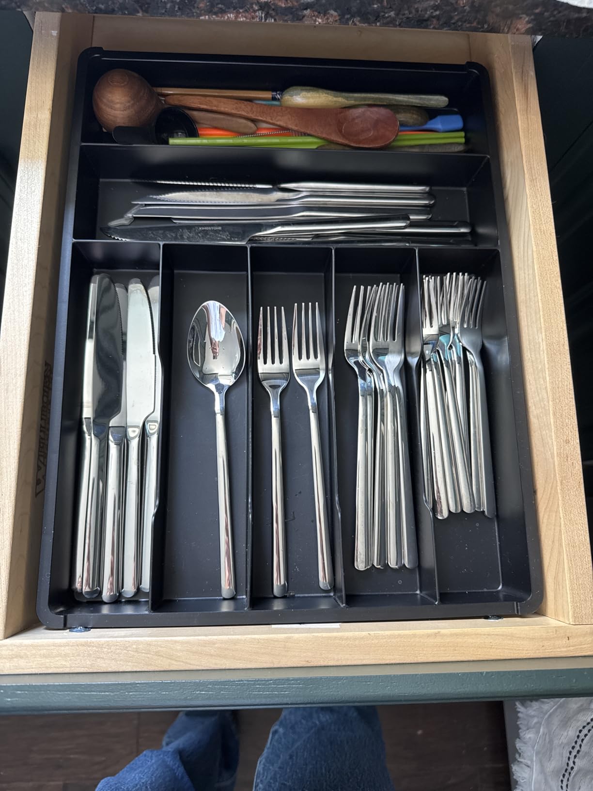 Lifewit Silverware Drawer Organizer Tray, Cutlery Storage for Kitchen customer photo 2