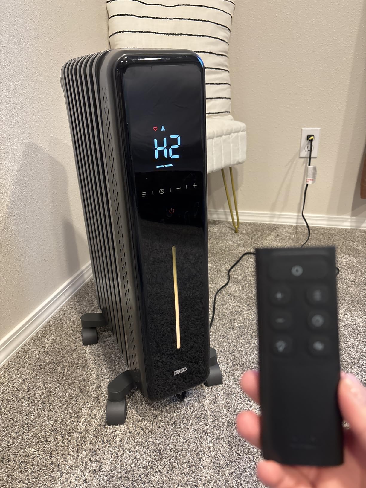 DREO Radiator Heater, 1500W Oil Filled Radiator Heater for Indoor Use customer photo 2