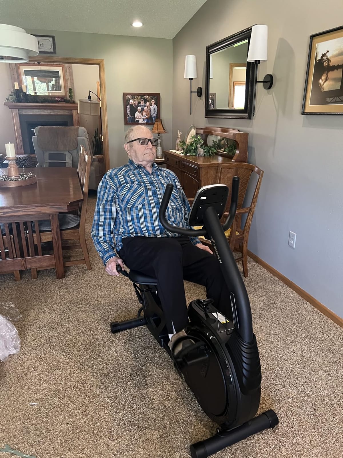 MERACH Recumbent Exercise Bikes for Home High-end customer photo 1