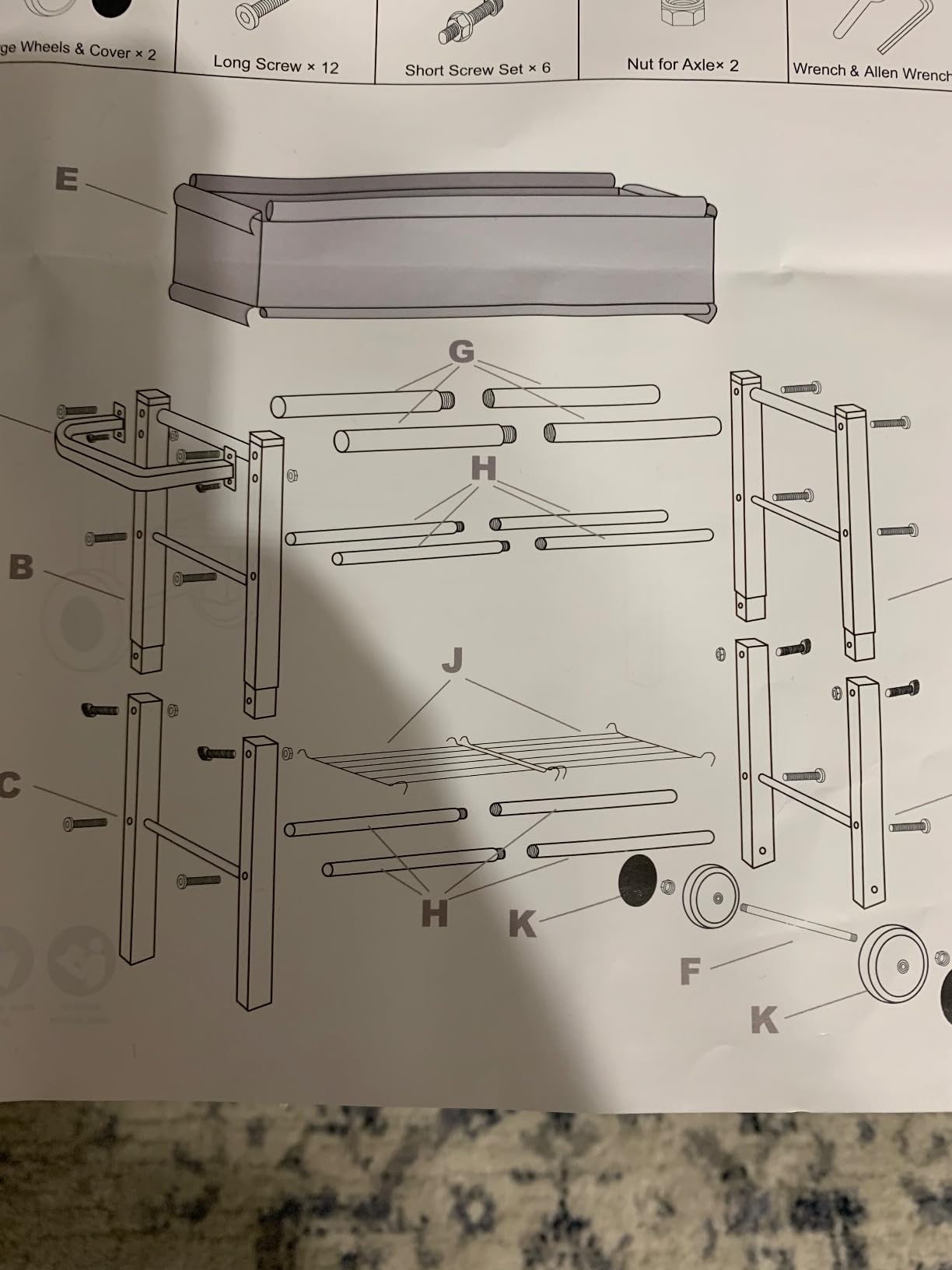 Raised Garden Bed with Legs, Black customer photo 1