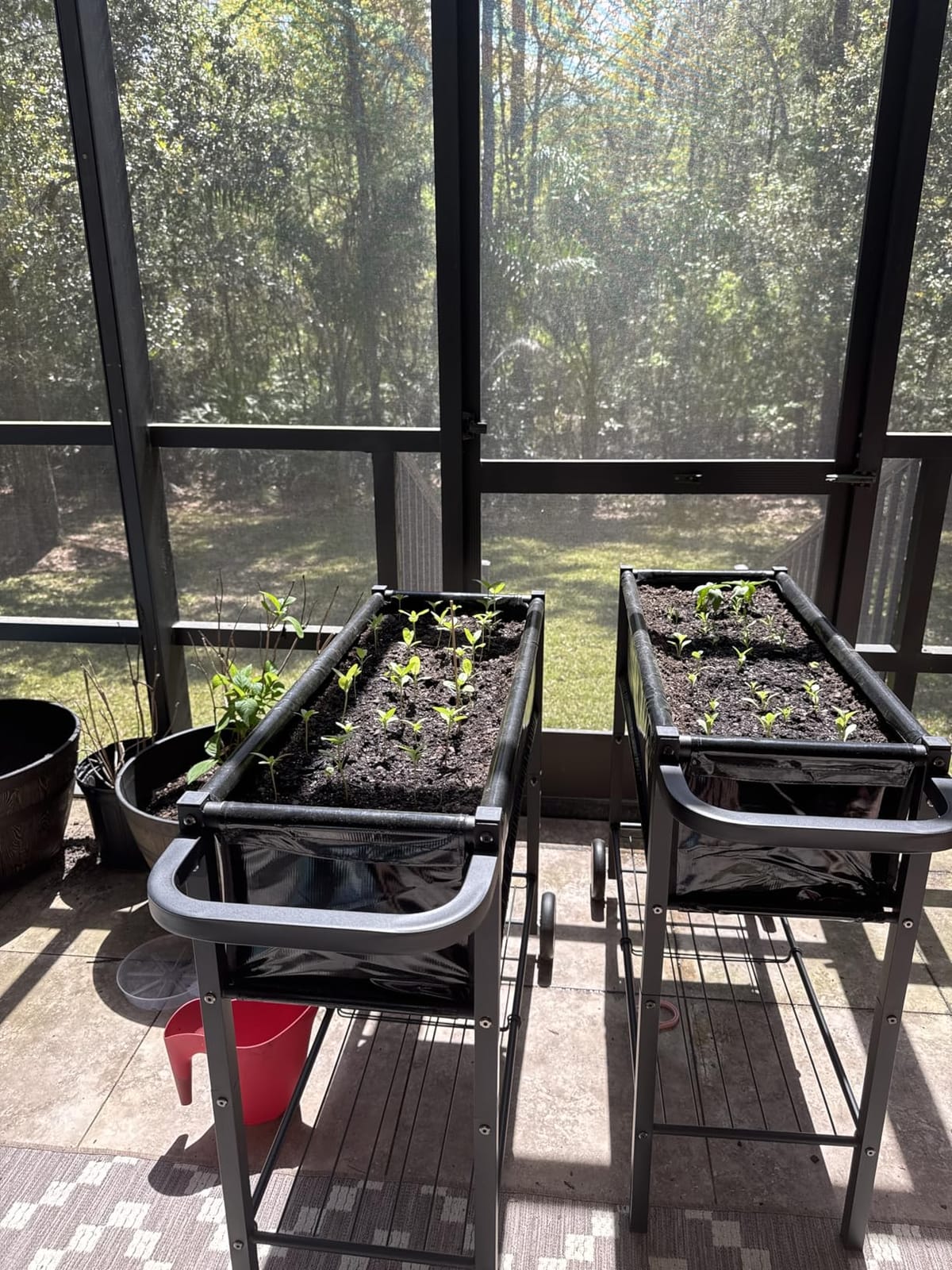 Raised Garden Bed with Legs, Black customer photo 2
