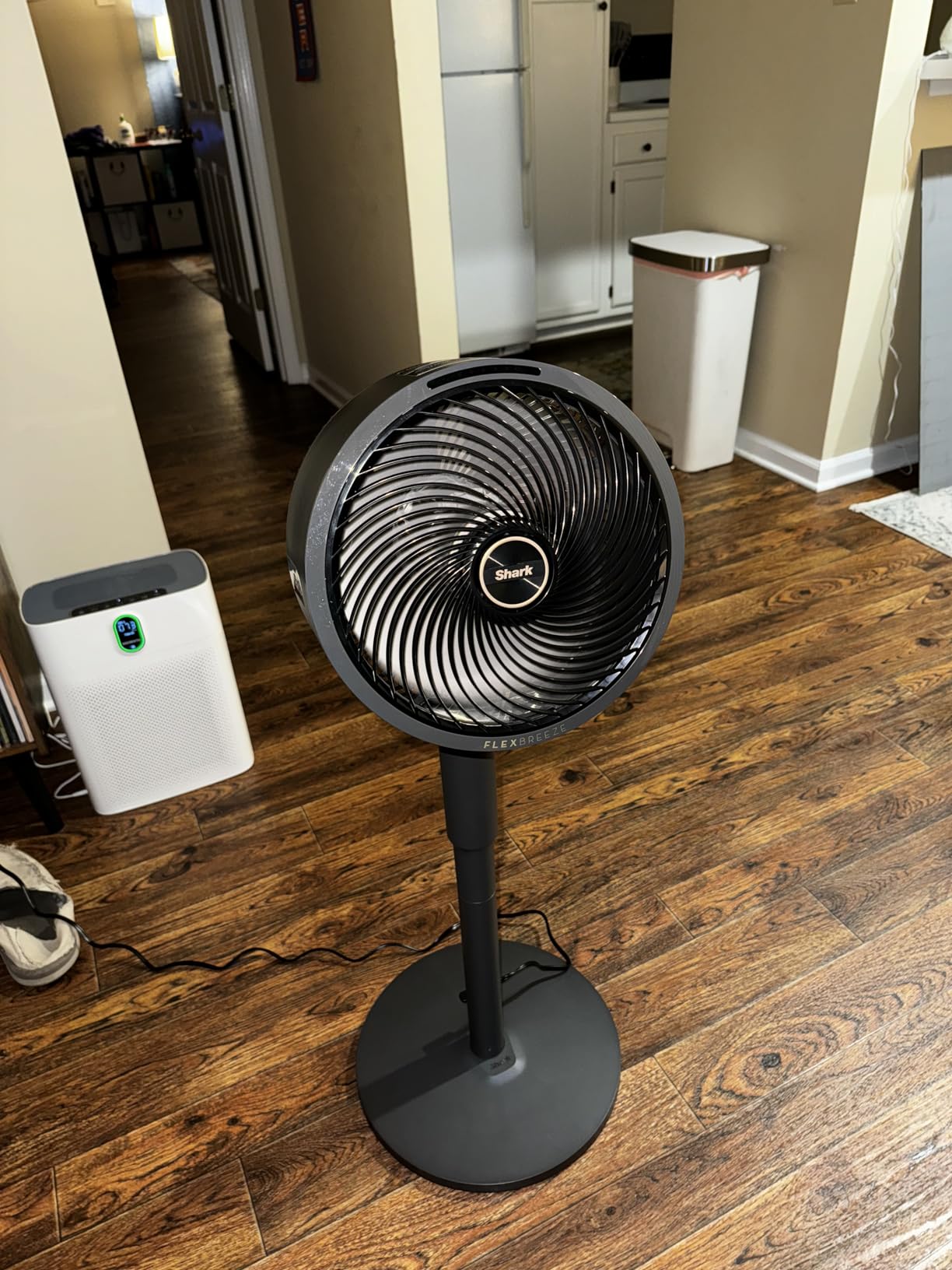 Shark FlexBreeze 2-in-1 Fan with Misting Attachment, Charcoal, FA222 customer photo 1