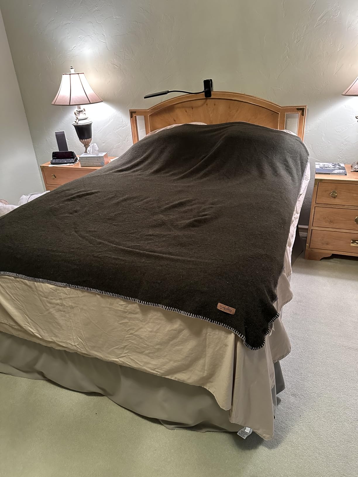 Molithe 100% Wool Blanket, 62