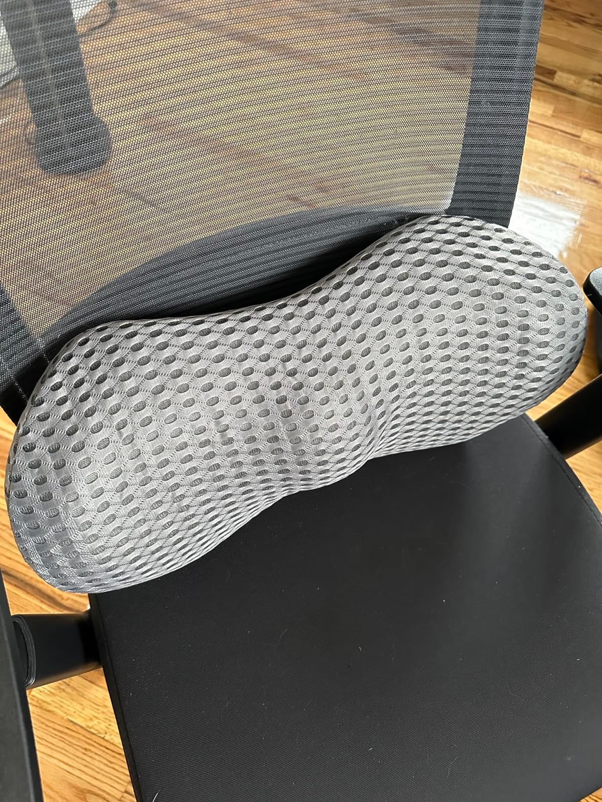 kasney Lumbar Support Pillow for Office Chair, Back Support Pillow, Gray | Memory Foam Lumbar Pillow for Low Back Pain Relief, Ergonomic Streamline Car Seat, Office Chair, Recliner and Bed customer photo 1