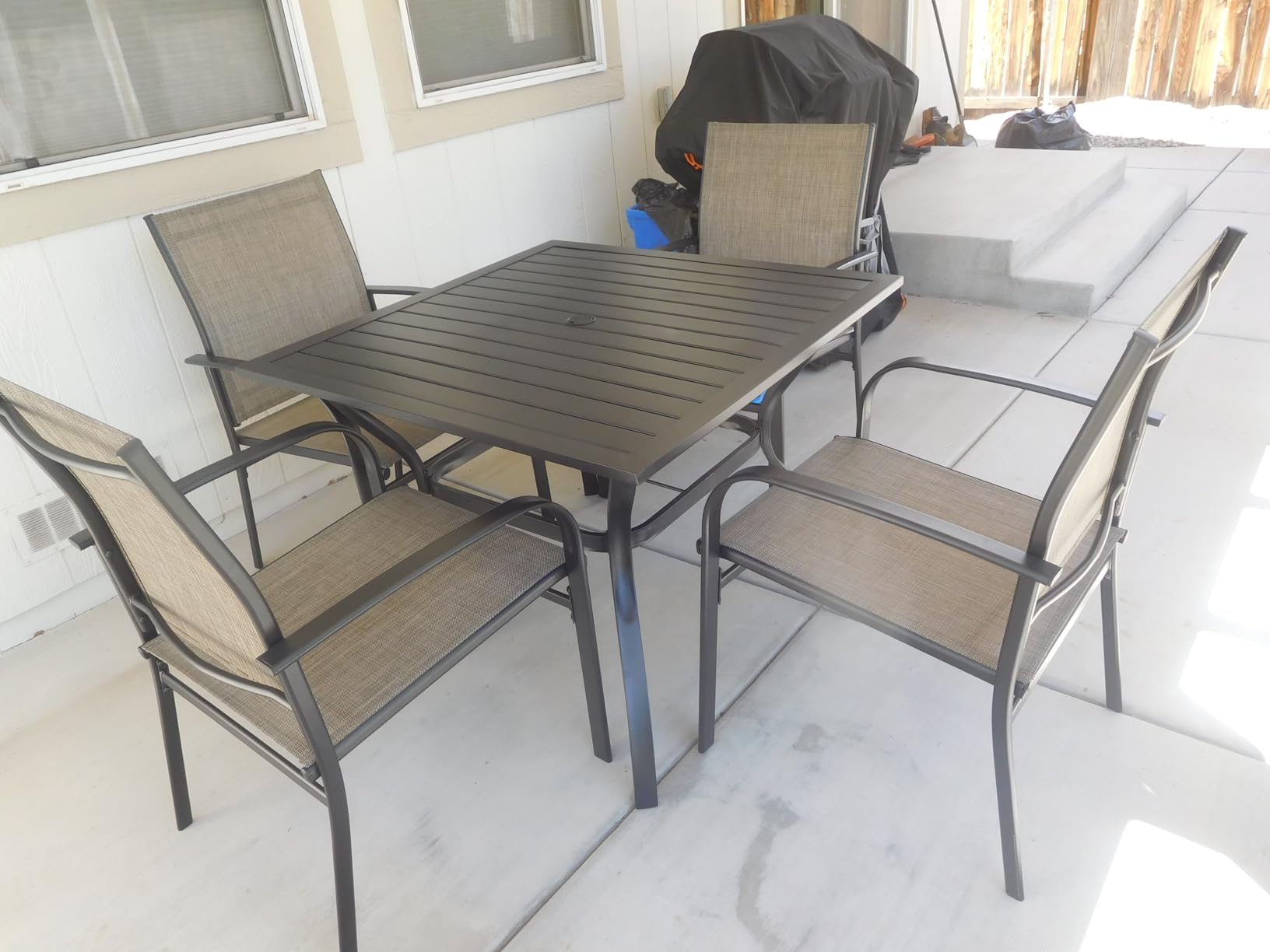 HERA'S HOUSE 5pc Patio Dining Set for 4, 42