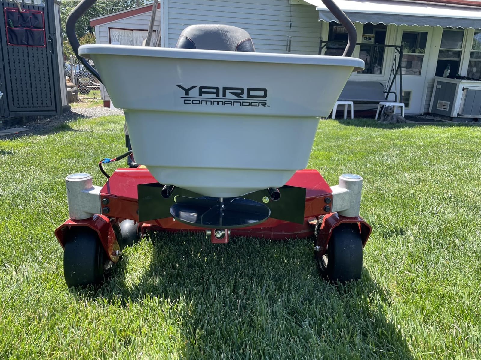 Yard Commander - 80 LB ATV/UTV Broadcast Spreader - 12-Volt Heavy Duty Motor - Salt, Seed, Fertilizer & More - Adjustable Drop Rate - Included Hopper Cover - Mounts to Front or Rear Utility Rack customer photo 2