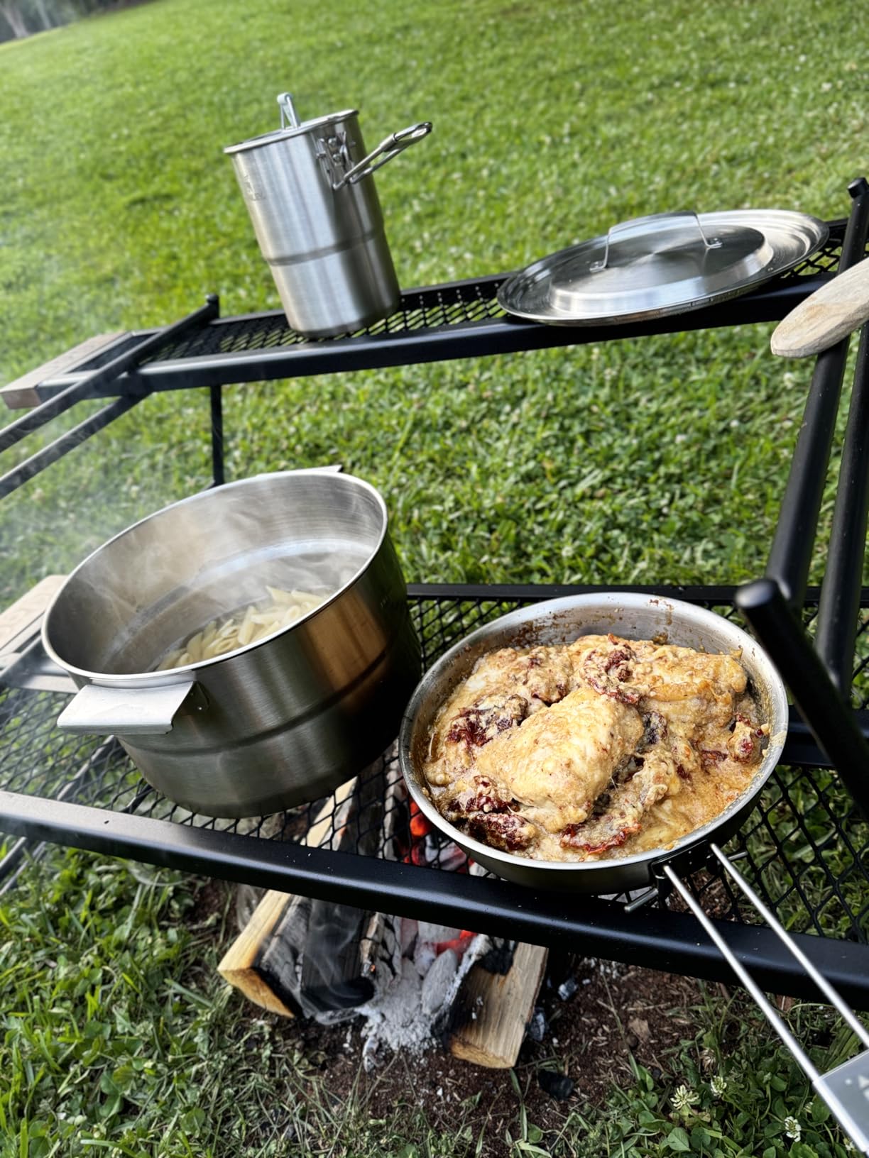 Stanley Wildfare Core 26-Piece Complete Camp Kitchen Cook Set | 4 qt Pot with Lid, 8in Fry Pan | 4 Table Settings, Plates, Bowls, Utensils | Camping Essentials for Your Camp Kitchen | BPA-Free customer photo 2