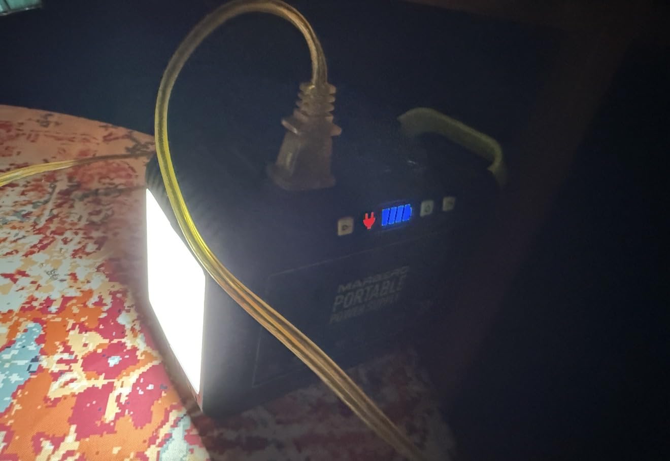 MARBERO 237Wh Solar Generator with Solar Panel Included Portable Power Station 300W Pure Sine Wave with Foldable Solar Panel 60W Set for Camping Outdoor Hiking Fishing Emergency | Solar Powered Generator 375W Surge Portable Power Station Pure Sine Wave 110V for Camping Outdoor Fishing Home Emergency CPAP customer photo 1