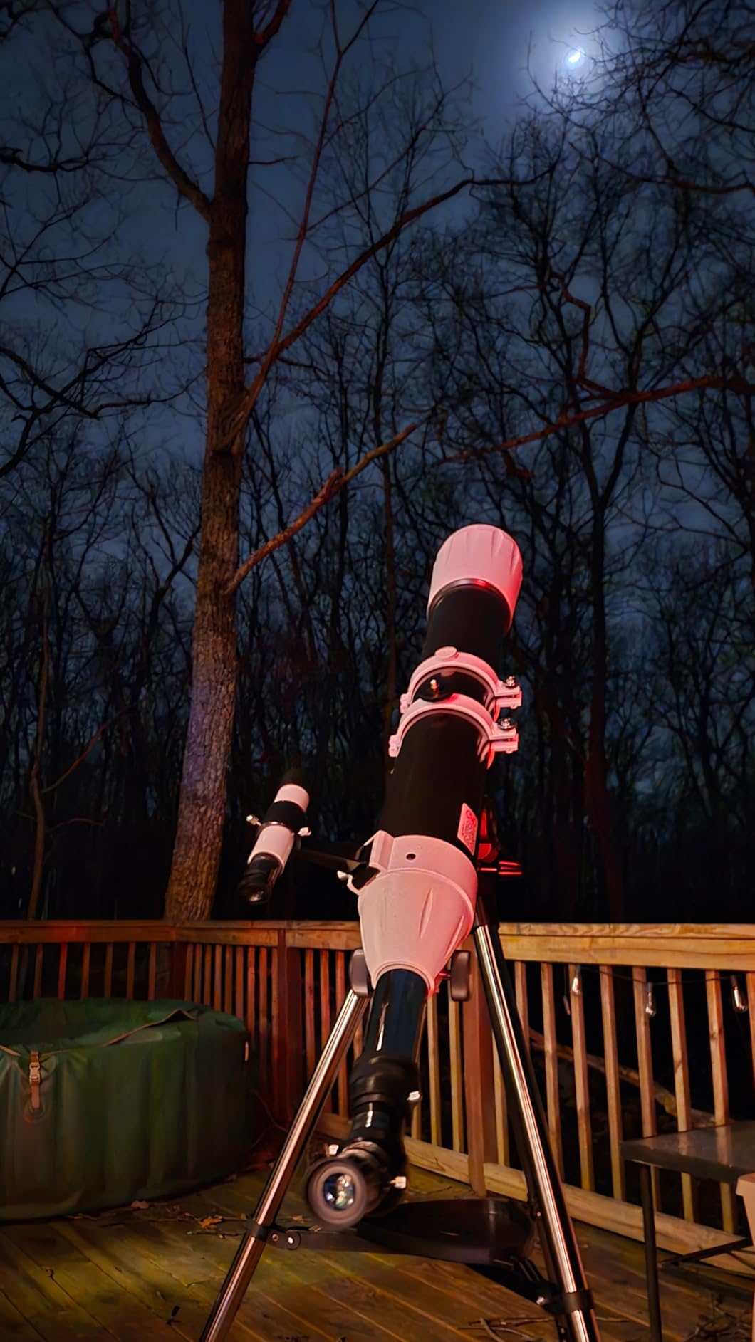 Hawkko 90mm Aperture 900mm Telescope for Adults High Powered - Professional Multi-Coated Refractor Telescope for Astronomy Beginners (36X-270X) with AZ Mount, Phone Adapter and Carry Bag customer photo 1