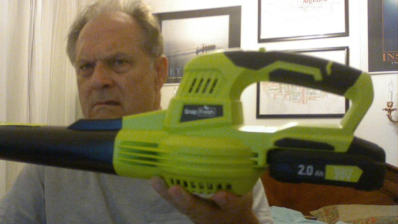 SnapFresh Leaf Blower Cordless with 4.0Ah Battery, 2-Speed Control & 2.7LBS customer photo 2