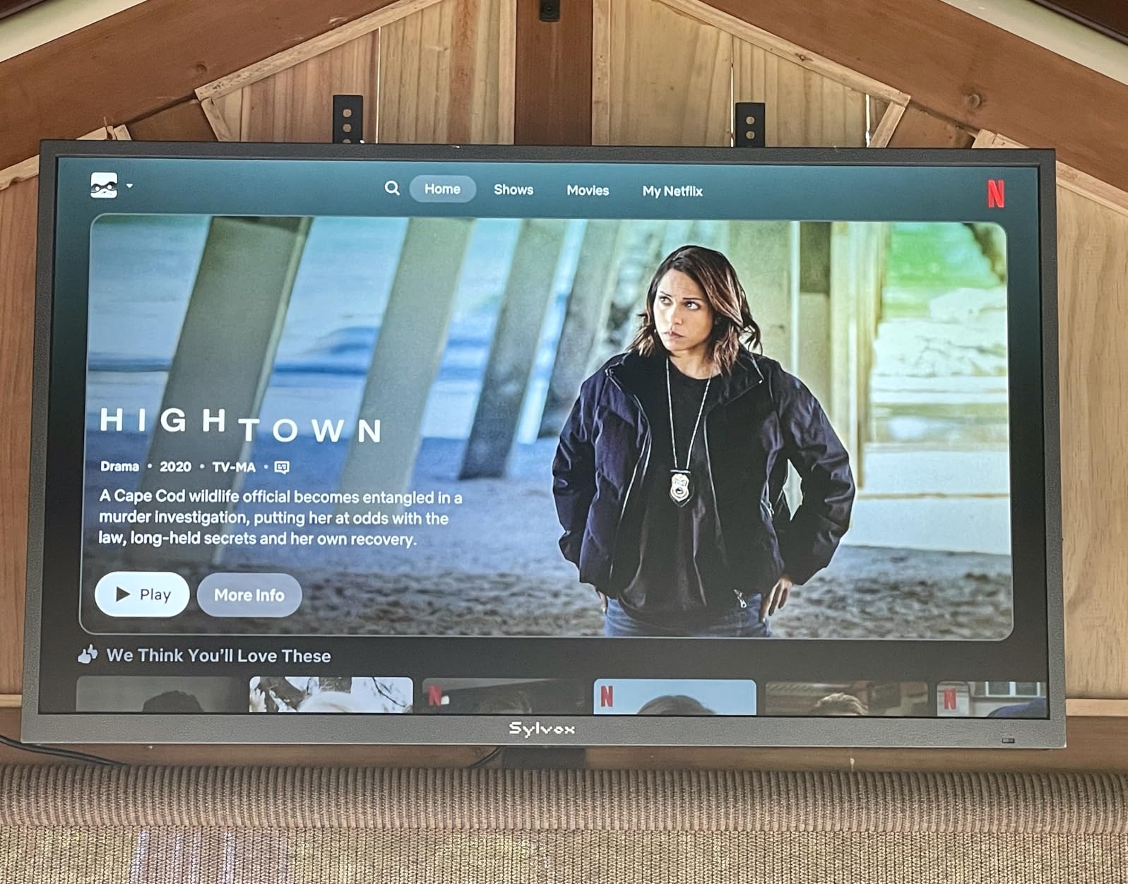 SYLVOX Outdoor TV, 55 inch Waterproof Smart Outdoor TVs, 4K, HDR 10, Weatherproof,1000nits, Voice Assistant Remote, for Partial Sun Area(Deck Pro 3.0, Latest Model) customer photo 1
