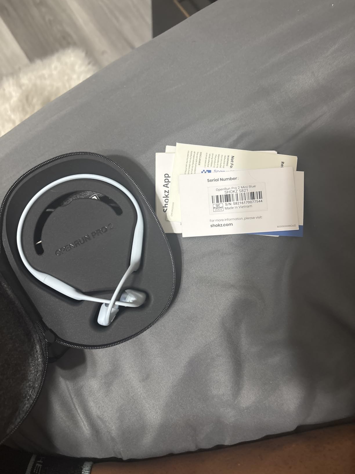 SHOKZ OpenRun Pro 2 Mini Bone Conduction Bluetooth Sport Headphones, Black customer photo 1