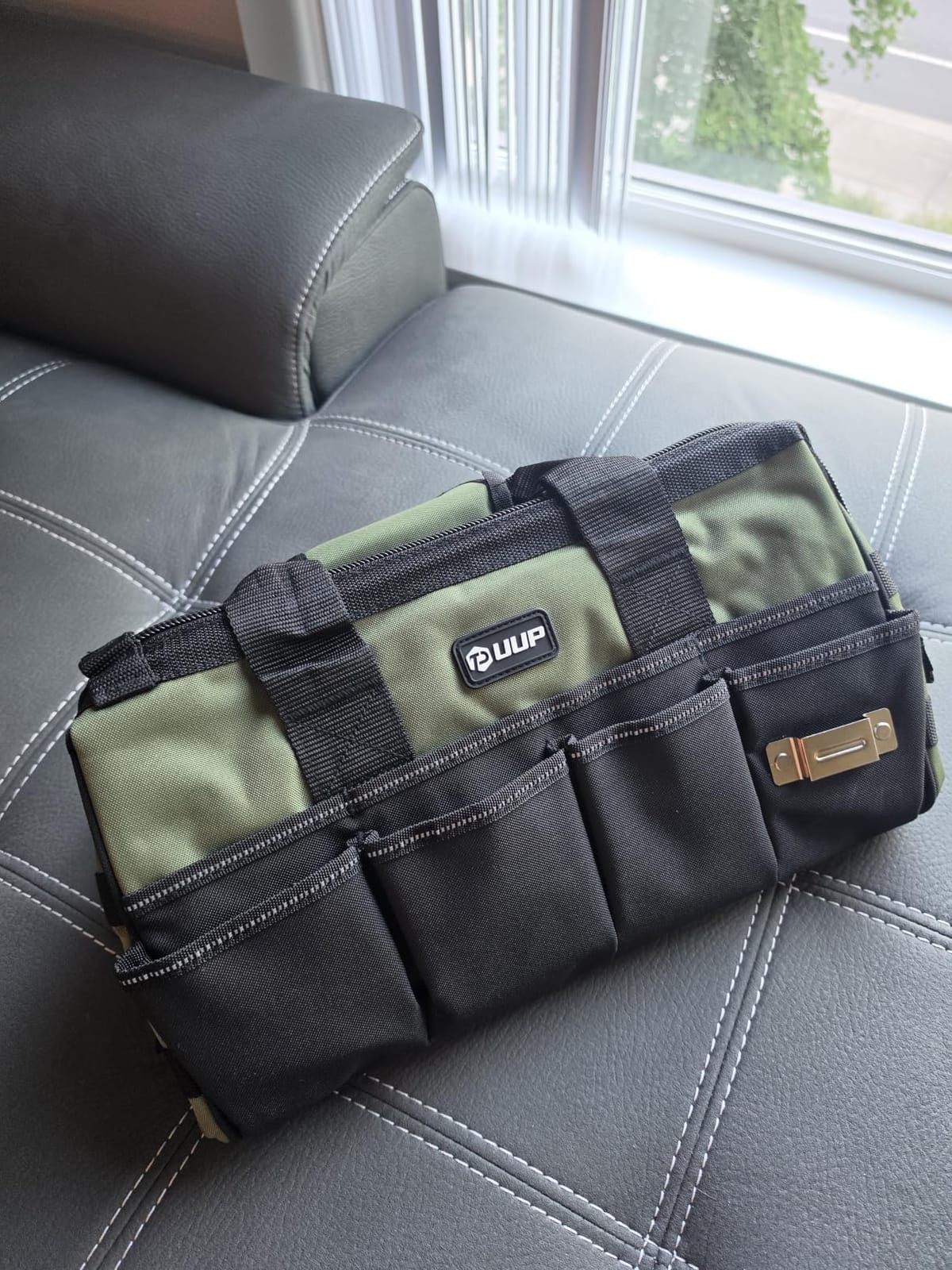 UUP Heavy Duty Tool Bag 15Inch, 16-Pocket Portable Empty Tool Box Organizer customer photo 2