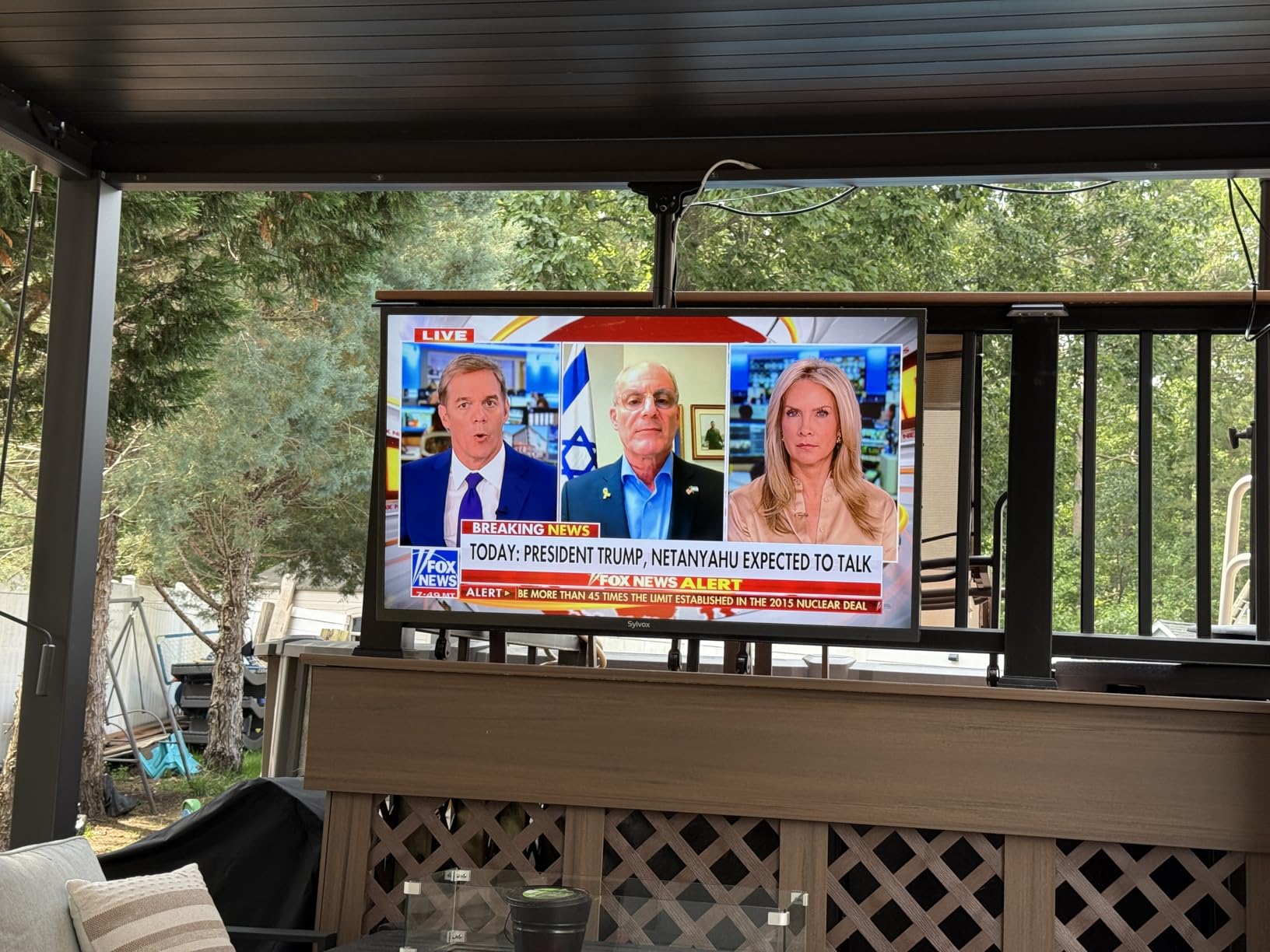 SYLVOX Outdoor TV, 65 inch 2000 nits Full Sun Outdoor TVs, Weatherproof TV customer photo 1