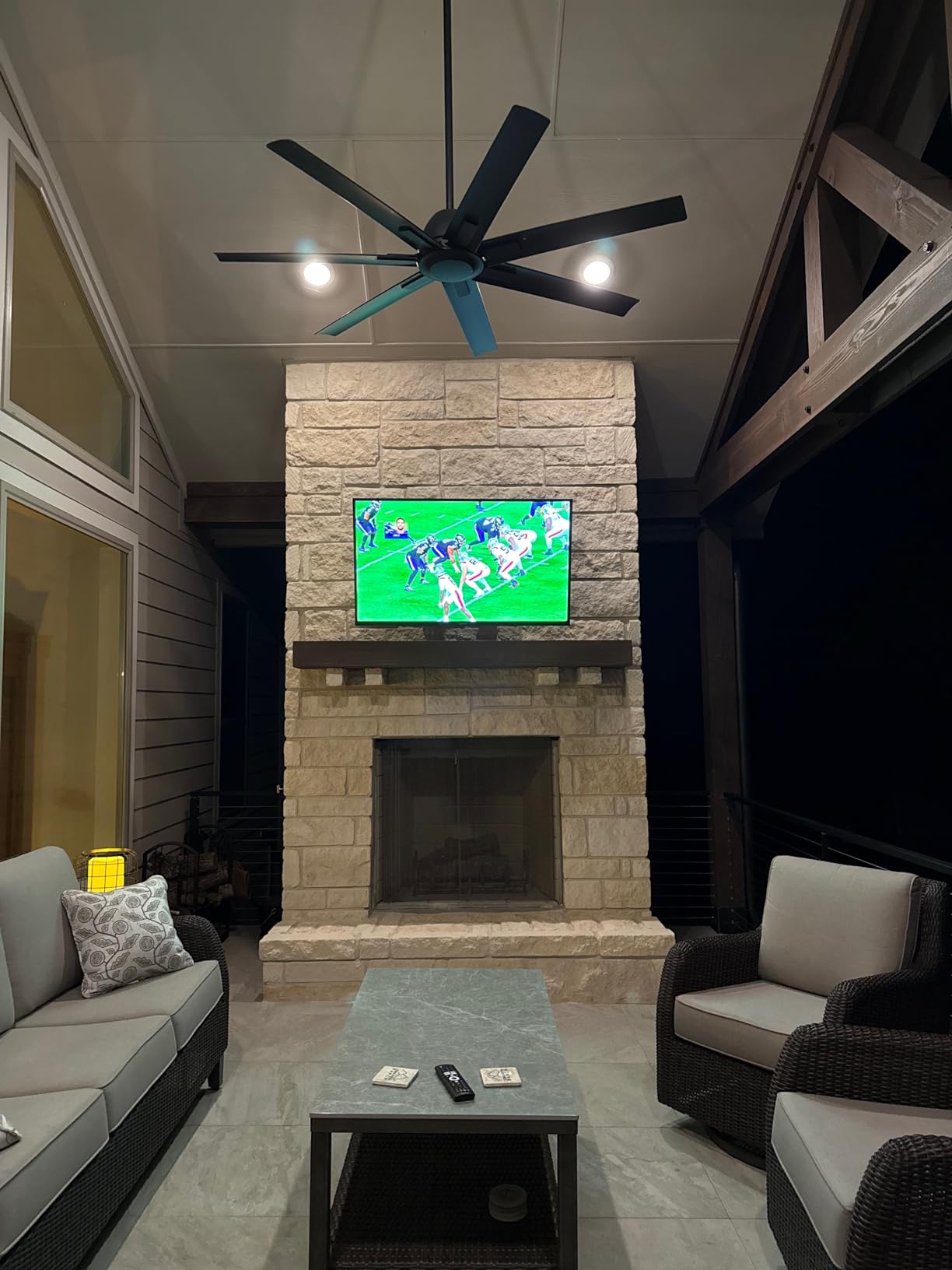 SYLVOX Outdoor QLED TV, 75 inch Weatherproof TV, Smart 4K QLED Television customer photo 2