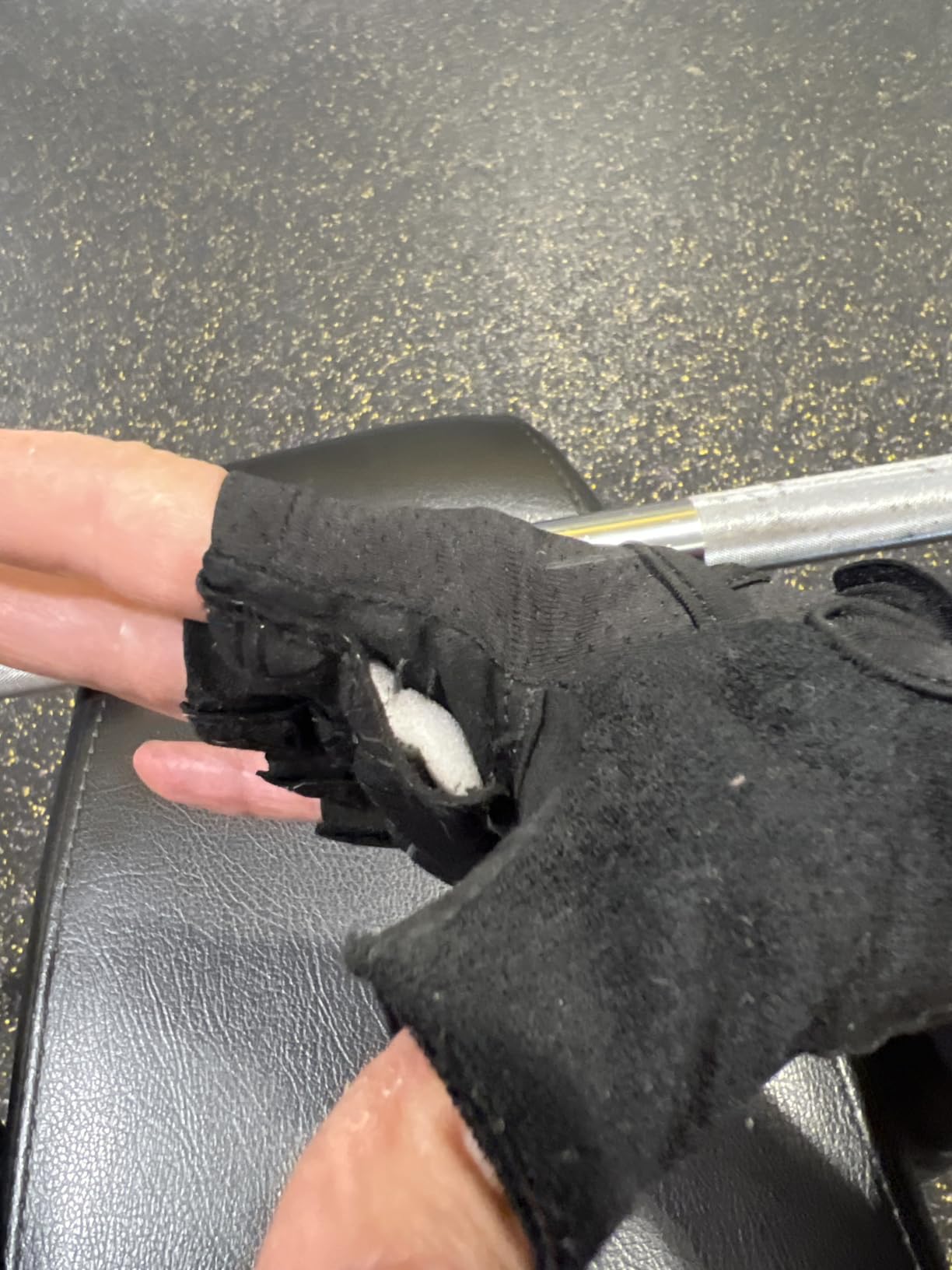 HOZMOZ Ventilated Weight Lifting Gloves, Thick Padded Workout Gym Gloves with Full Palm Protection & Grip & Shock Absorption for Women & Men's Fitness Exercise Training customer photo 2