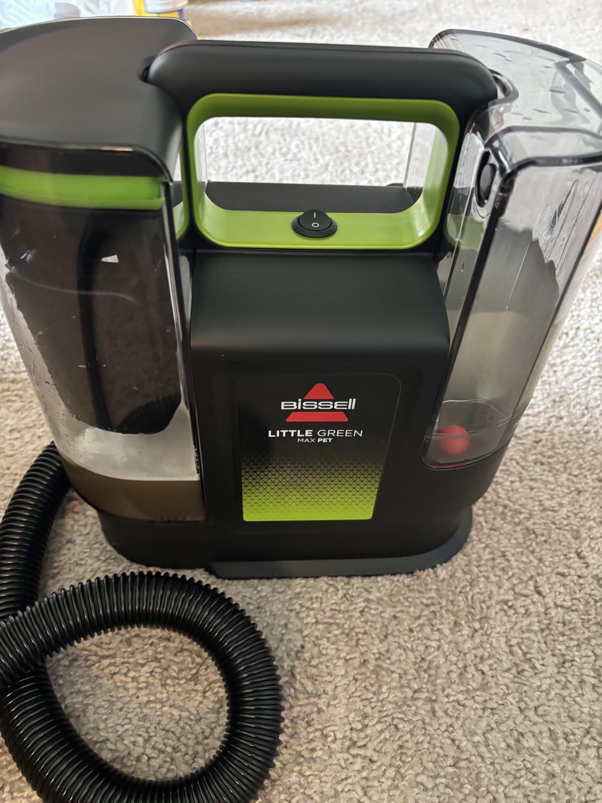 BISSELL Little Green Max Pet SmartMix Carpet Cleaner, 38572 | SmartMix Technology auto-mixes solution; self-cleaning tough stain tool; upholstery & car detailing customer photo 1