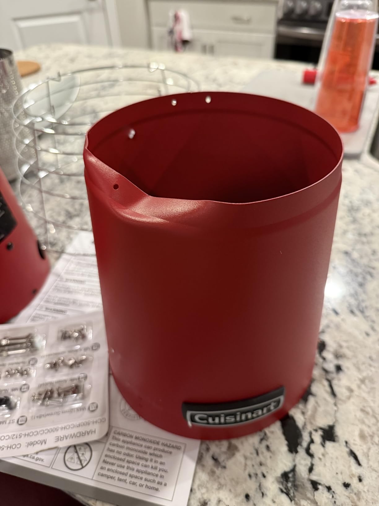 Cuisinart Patio Heater, Tabletop, Anti-Tilt Safety Switch, 11,000 BTU, Gray customer photo 2