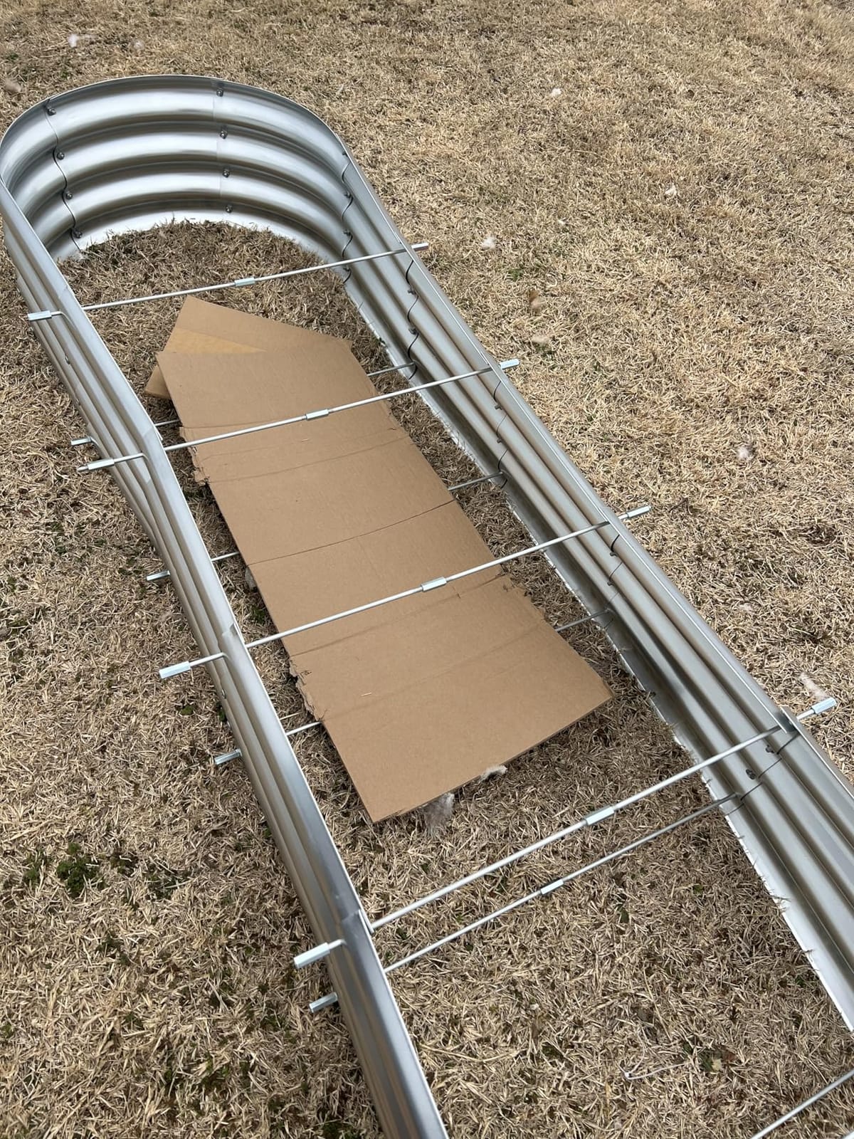 Land Guard 8ft Galvanized Raised Garden Bed Kit, Raised Garden Boxes Outdoor, Oval Metal Raised Garden Beds for Vegetables, Silver,108 Gallon Capacity(with 10 Connecting rods) customer photo 1