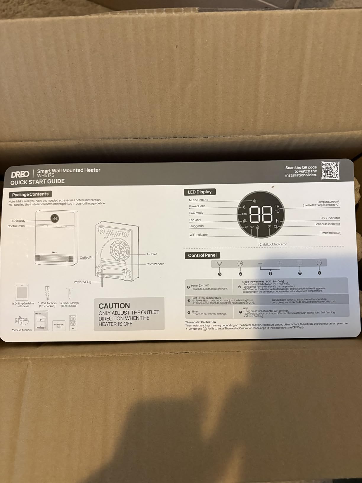 DREO Smart Electric Wall Heater for Indoor Use, Works with Alexa, Large Room | IP24 Wall Mounted Heater, 11.5 ft/s Heating, 28dB Quiet Operation, App and Remote Control, Digital Thermostat and ECO Mode customer photo 1