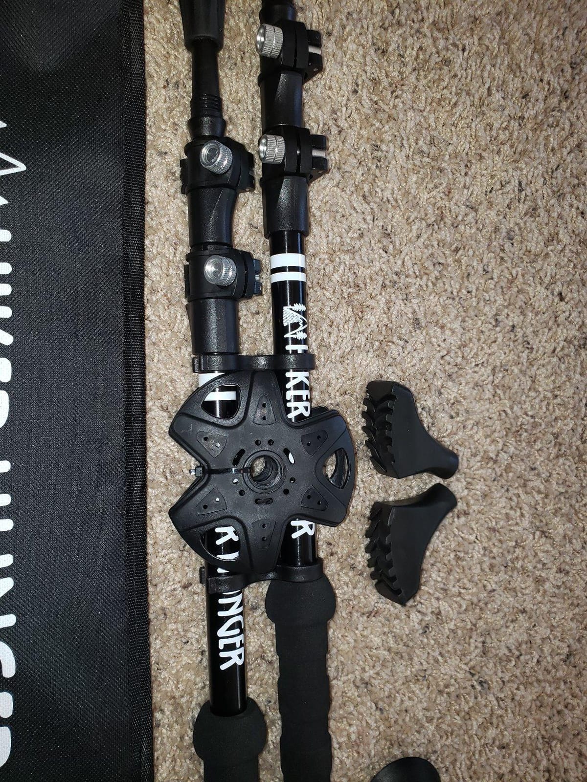 Premium Foldable Hiking Poles by USA Brand - Adjustable, Lightweight Trekking Poles Made of Aircraft Aluminum, Metal Locks Cork EVA Grips customer photo 1