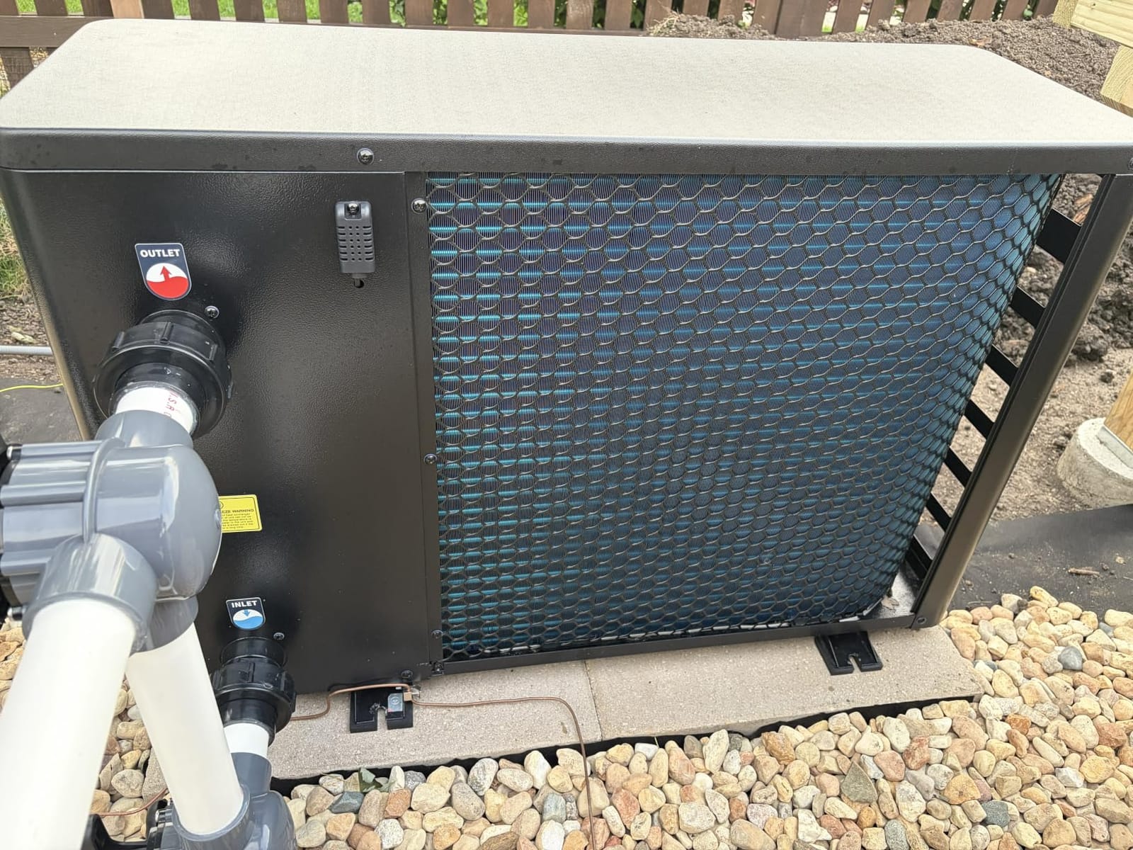 TURBRO 50,000 BTU Inverter Pool Heater, Up to 15,000 Gallons, 220-240 V | WiFi Enabled, 15.90 COP, IPX4-Waterproof, Electric Swimming Pool Heat Pump for in and Above-Ground Pools, Beluga B50V customer photo 1