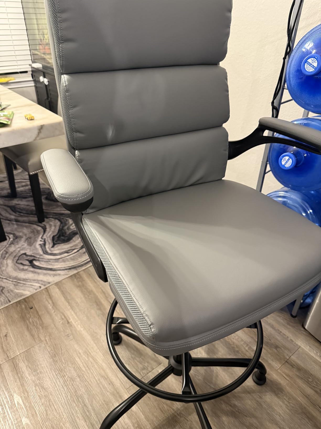amseatec Tall Drafting Chair for Standing Desk,Executive Office Chair customer photo 2