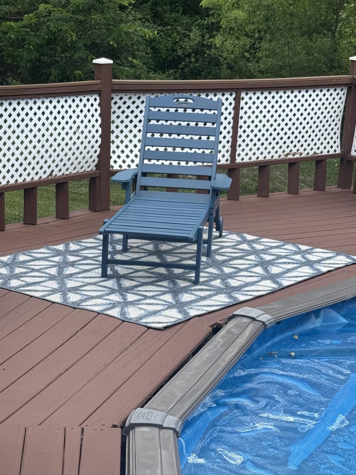 Ciokea Outdoor Chaise Lounge Chair, HDPE Patio Lounge Chair with Wheels customer photo 2