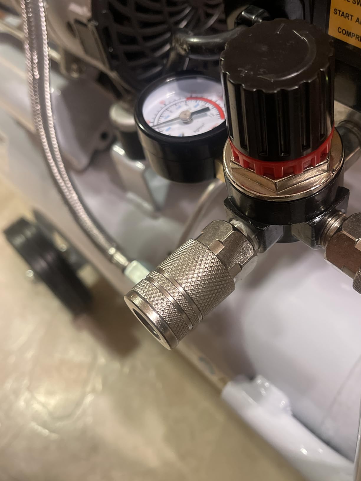 Quiet Oil-Free Air Compressor, 68 dB, 2.8 CFM @ 90 PSI, 5 Gallon Air Tank customer photo 1