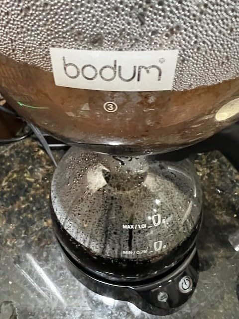 Bodum 34oz ePebo Electric Vacuum Coffee Maker, BPA-Free Tritan Plastic Jug, High-Heat Borosilicate Glass Funnel w/Temperature Control customer photo 1