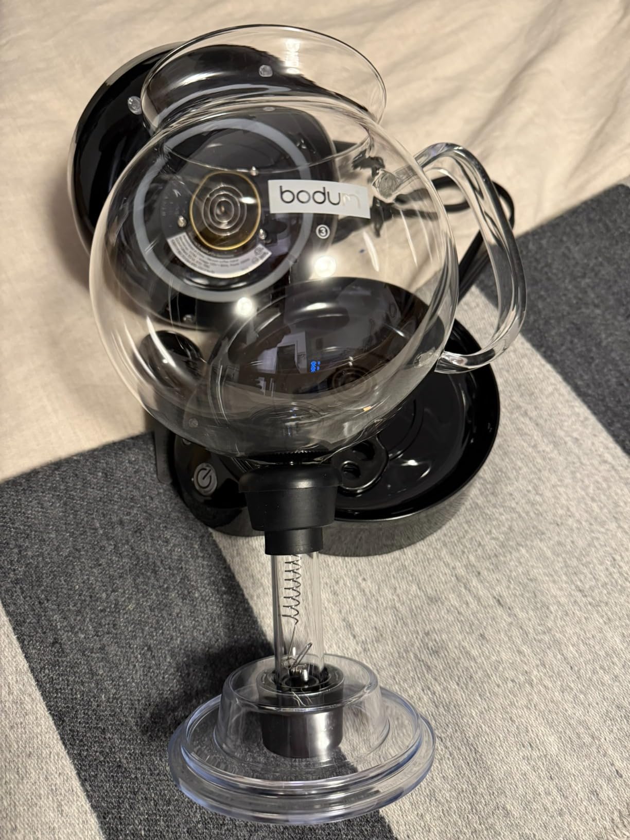 Bodum 34oz ePebo Electric Vacuum Coffee Maker, BPA-Free Tritan Plastic Jug, High-Heat Borosilicate Glass Funnel w/Temperature Control customer photo 2