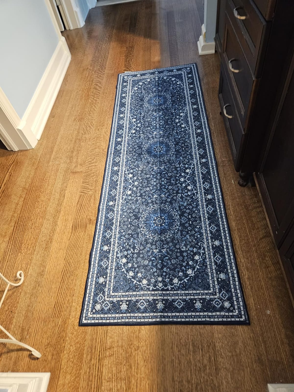 Lessymo 8 x 10 Area Rugs for Living Room, Machine Washable Rug Grey White | Soft Faux Wool; Boho Floral Medallion Vintage Carpets; Low Pile for Bedroom Dining Room; Non-Slip Backing; Kids Pet Friendly customer photo 2