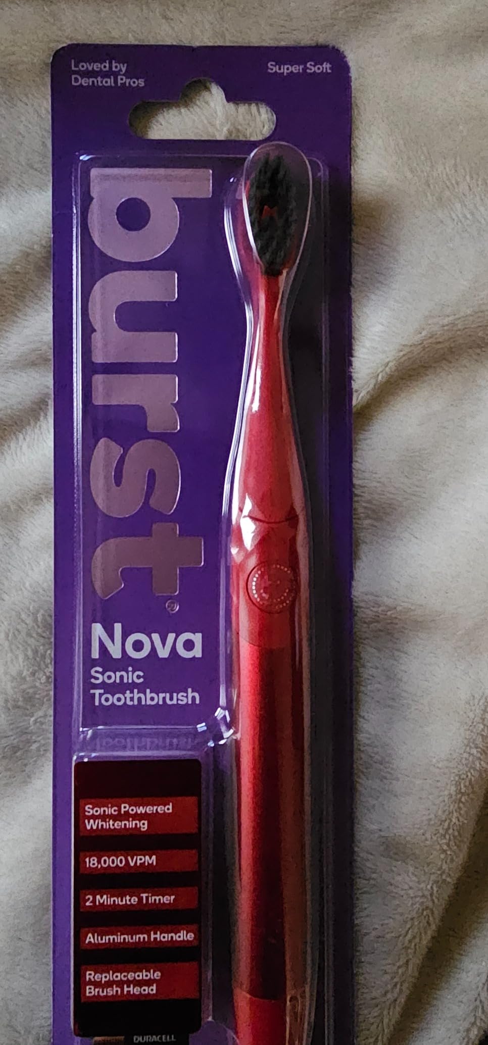 Burst Nova Toothbrush (Blue) | Sonic Powered Teeth Whitening customer photo 1