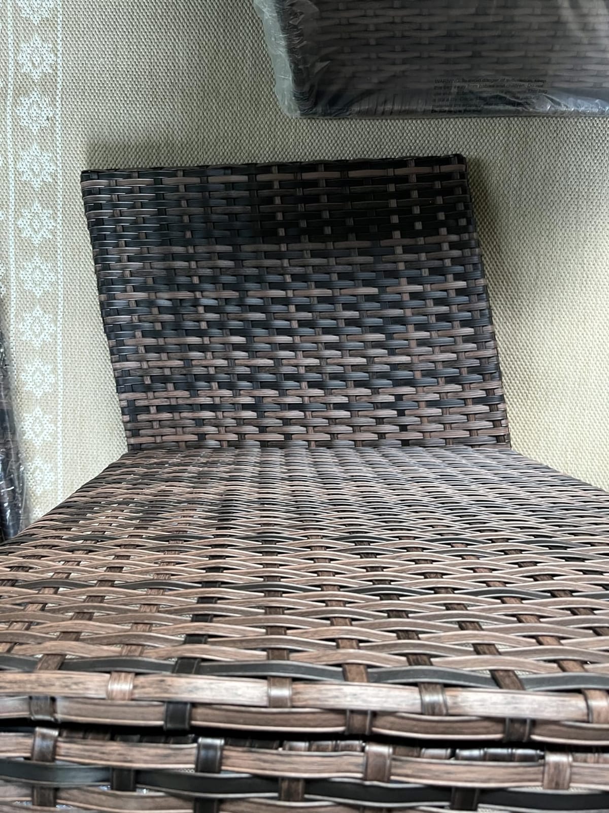 UDPATIO Patio Furniture Set, 5 Pieces Outdoor Conversation Sets with Rocking Swivel Chairs, Wicker Rattan Outdoor Sofa Set with Storage Table and Waterproof Covers for Backyard, Deck, Porch, Khaki customer photo 1