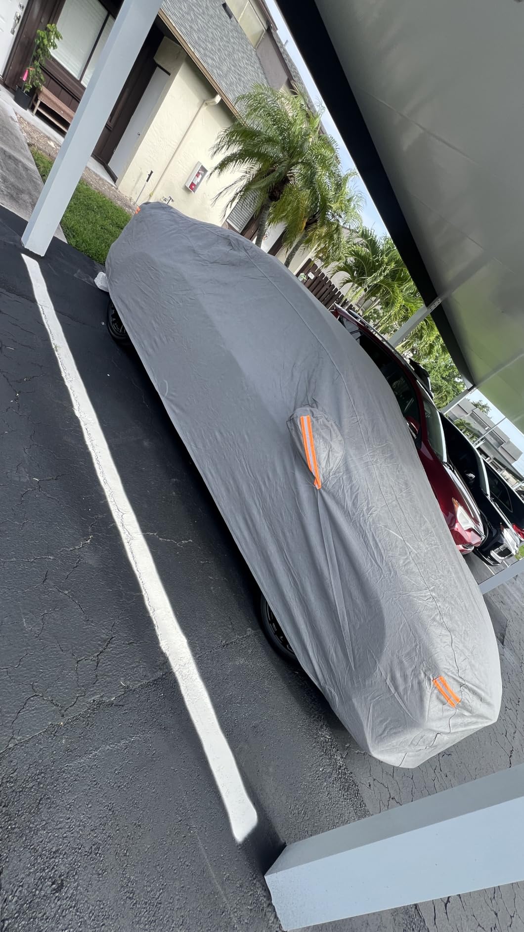 Kayme Waterproof Heavy Duty Car Cover Custom Fit Jeep Wrangler 4 Door customer photo 1