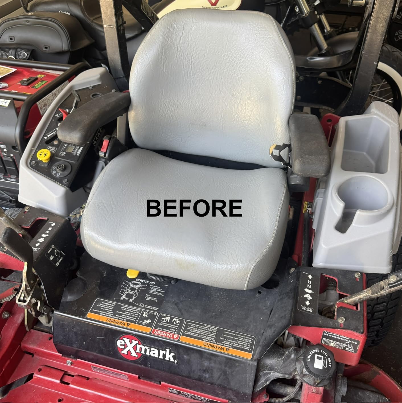 Comfort Elite Suspension Seat – 1 YEAR WARRANTY – Adjustable Suspension, Backrest, & Cushioned Armrests – For Scag Ferris Hustler Gravely Bad Boy Kubota Toro Zero-Turn Mowers & Tractors customer photo 1