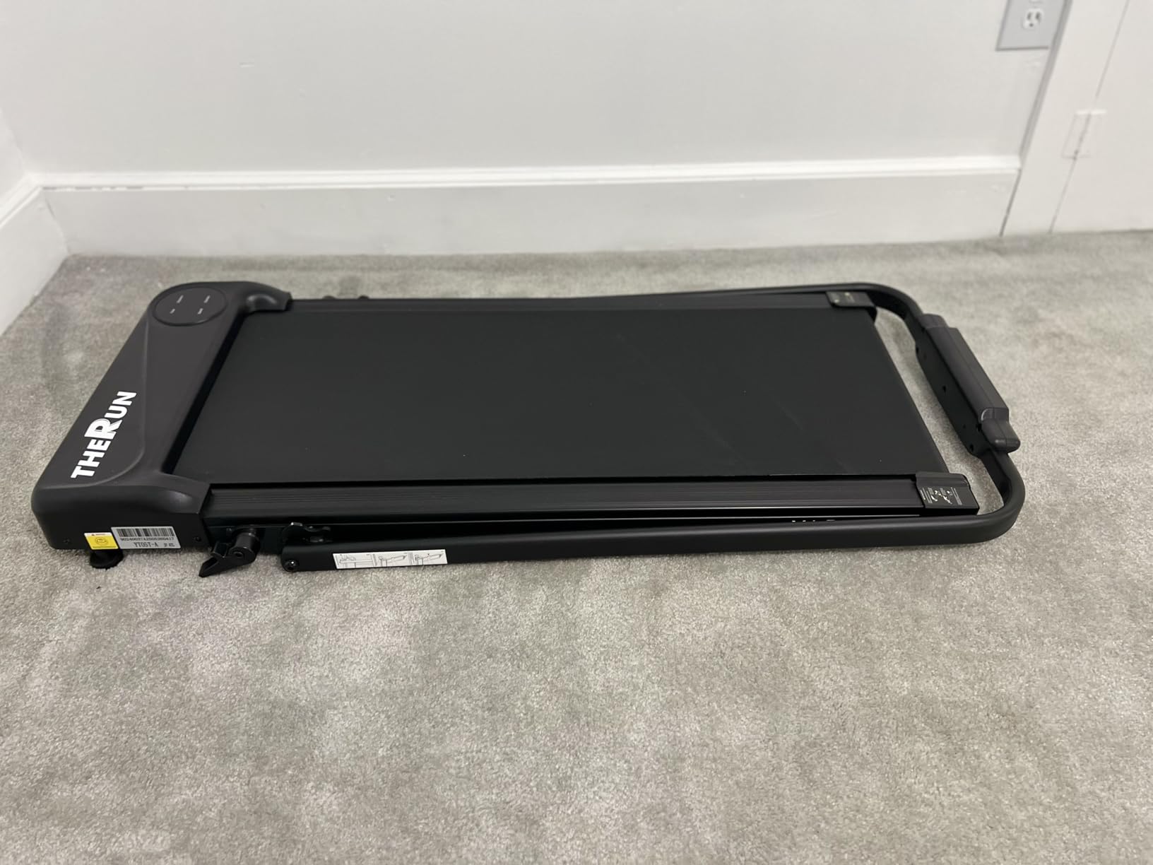 THERUN Walking Pad with Handle Bar, 2 in 1 Under Desk Portable Treadmill customer photo 2