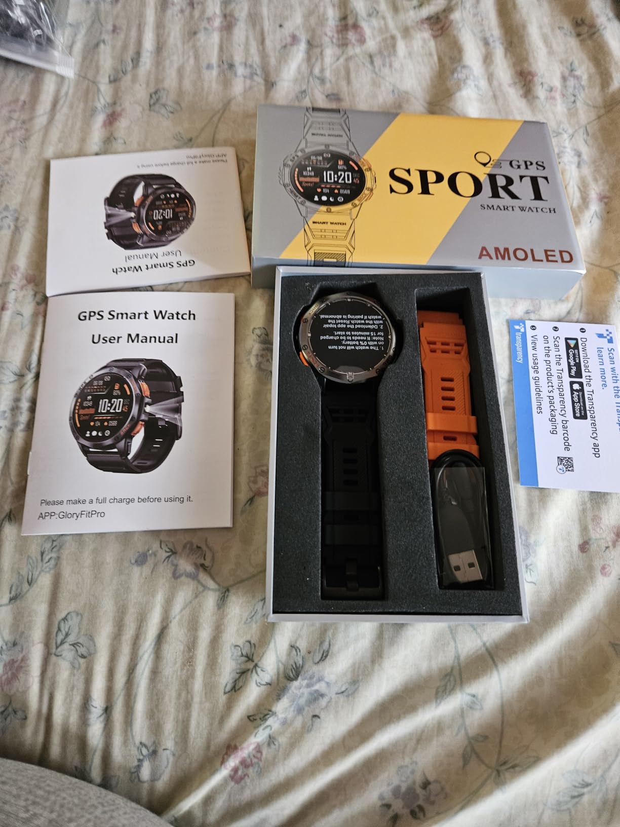 Military Smart Watch for Men, Built-in GPS, 30-day standby, 1.43