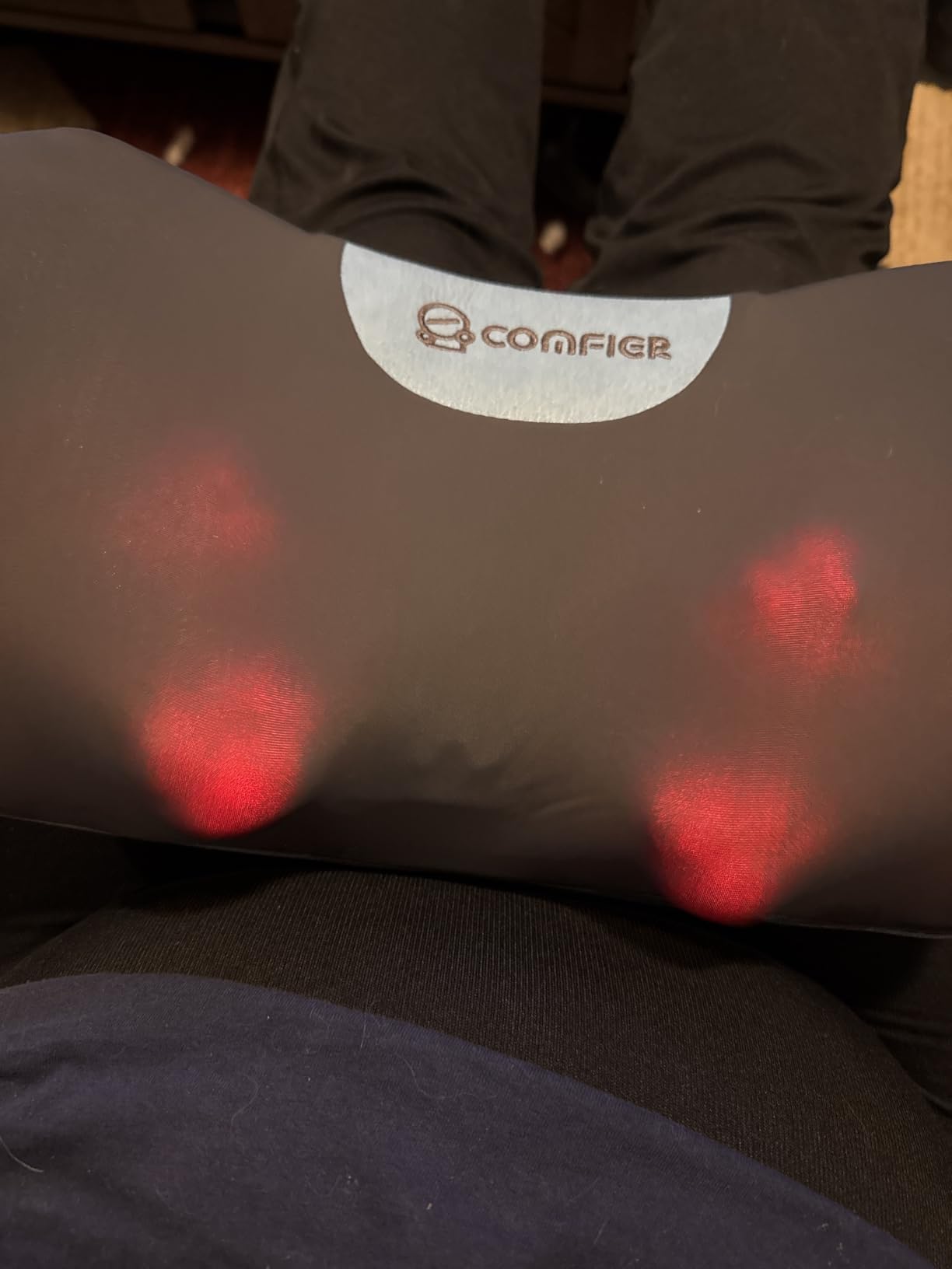 Cordless Shiatsu Neck & Back Massager with Heat,3D Kneading for Pain Relief customer photo 2