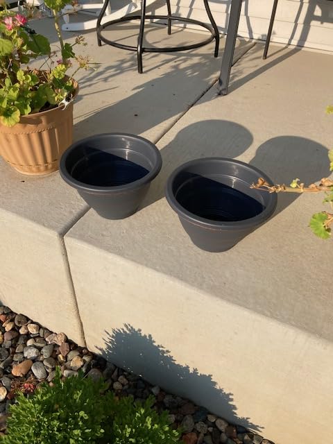 Usocik 10 Inch Plant Pots, 4 Pack, Copper Plaid customer photo 1