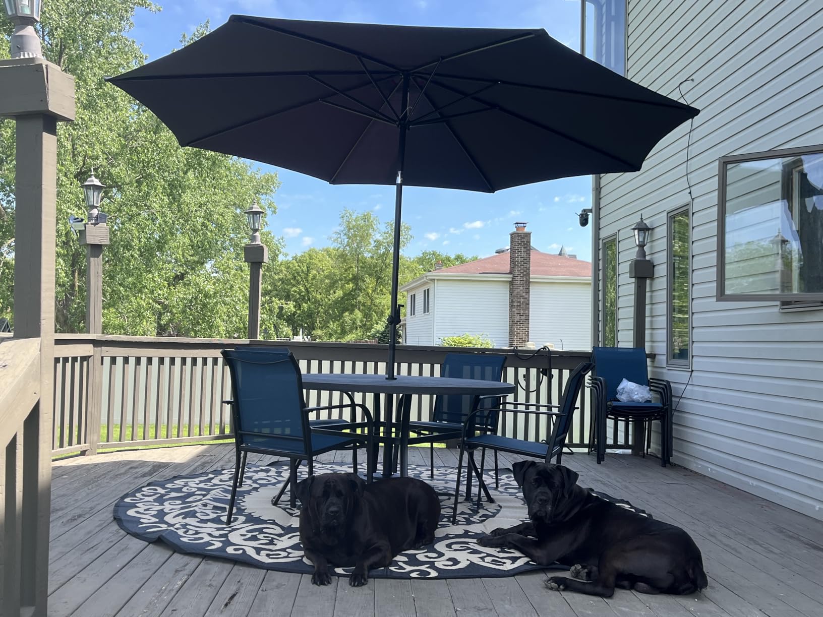 DIFY 7 Pieces Outdoor Patio Dining Set for 6, 47.2