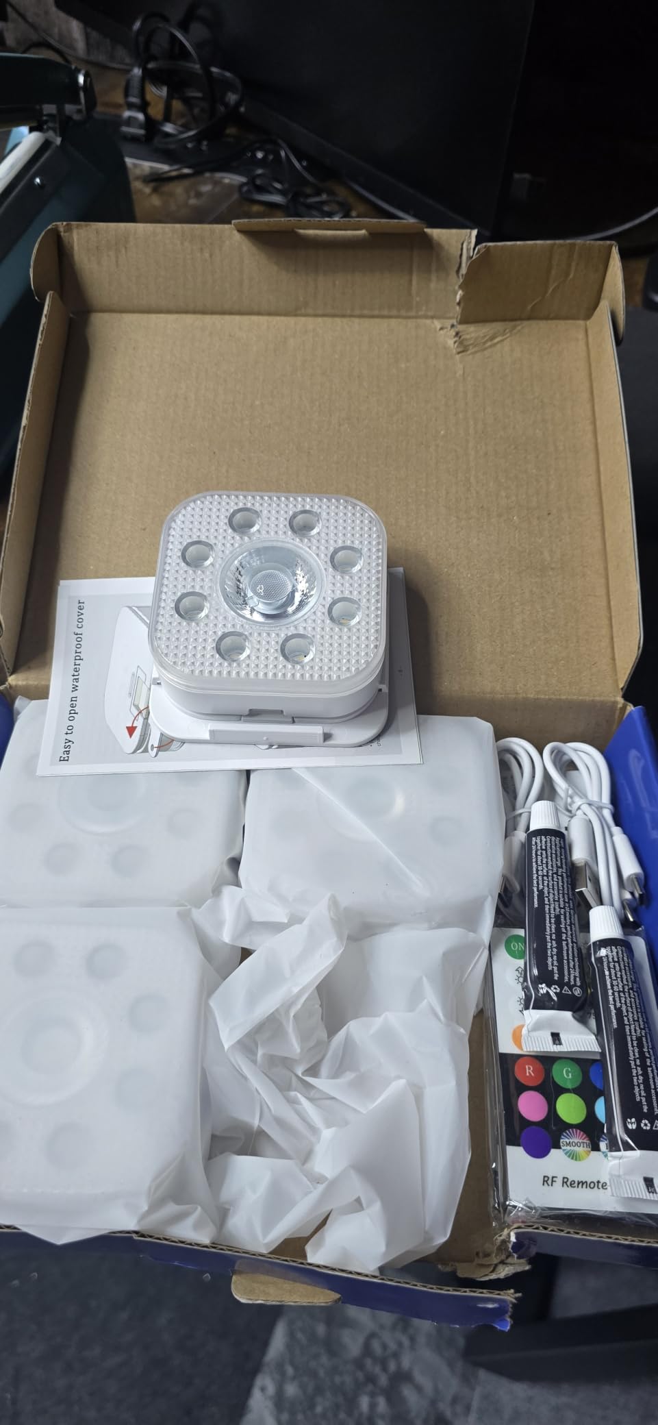 HL Pool Lights,Rechargeable Submersible LED Lights with Remote customer photo 2