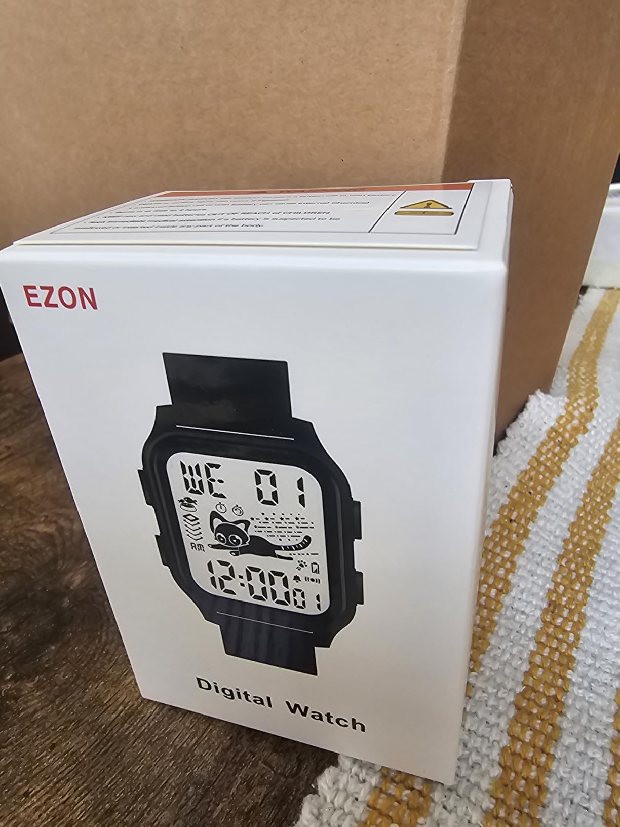 EZON T048 Digital Kids Watch for Teens Girls Boys,Sport Watch with Virtual Pet Cat Step Counter Stopwatch Pedometer Timer Alarm, No App Waterproof Fitness Tracker for Ages 7-18 customer photo 1