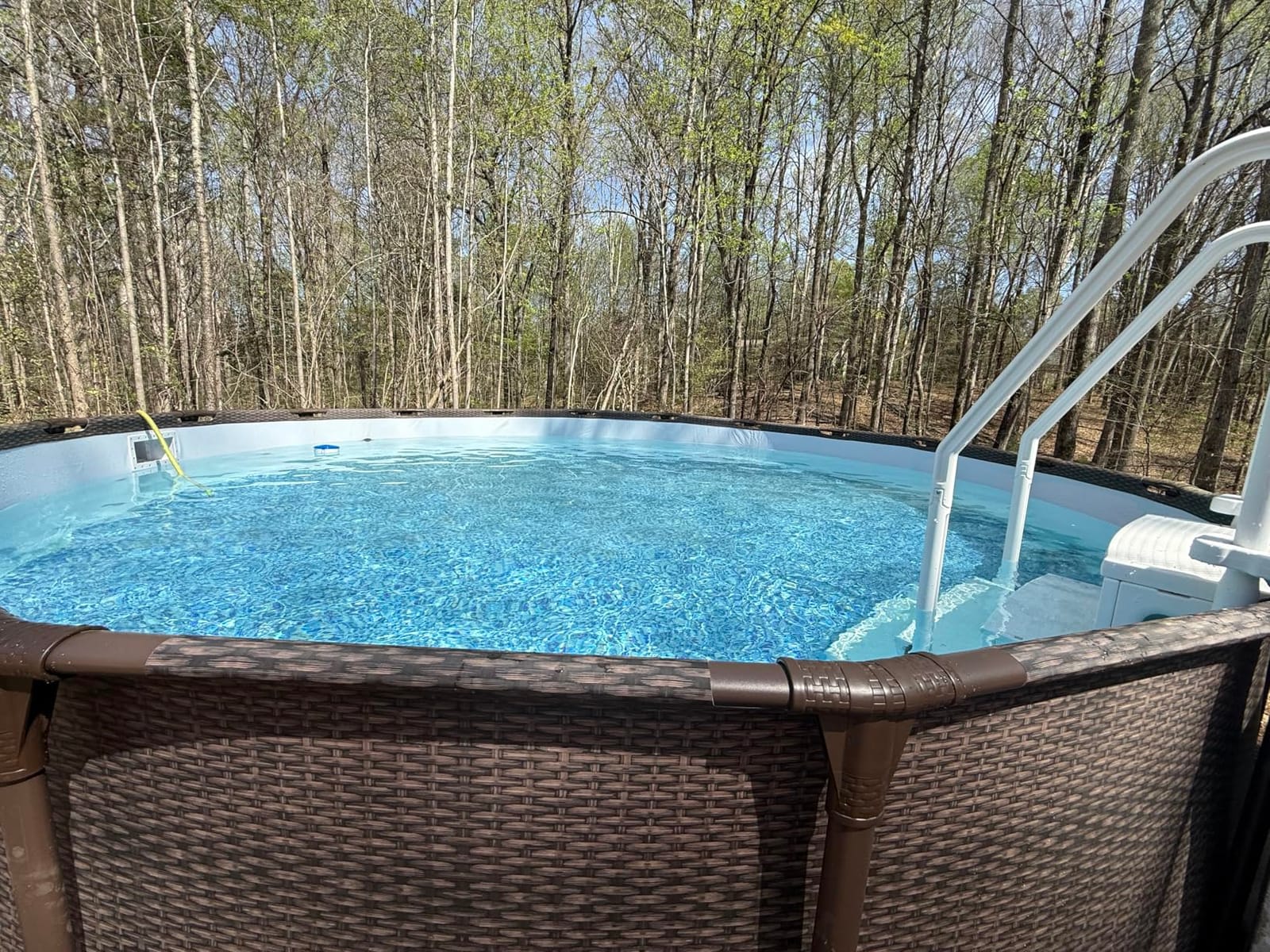 Pool Ladder, 4-Step Pool Stairs with Double Handrails and Non-Slip Steps for 48-54