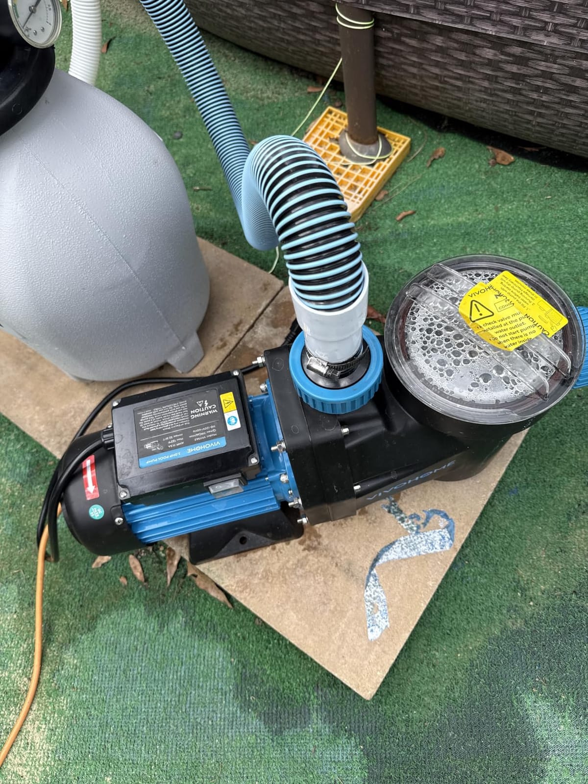 VIVOHOME 1.5HP 115V Variable Speed Pool Pump for in/Above Ground Pools customer photo 2
