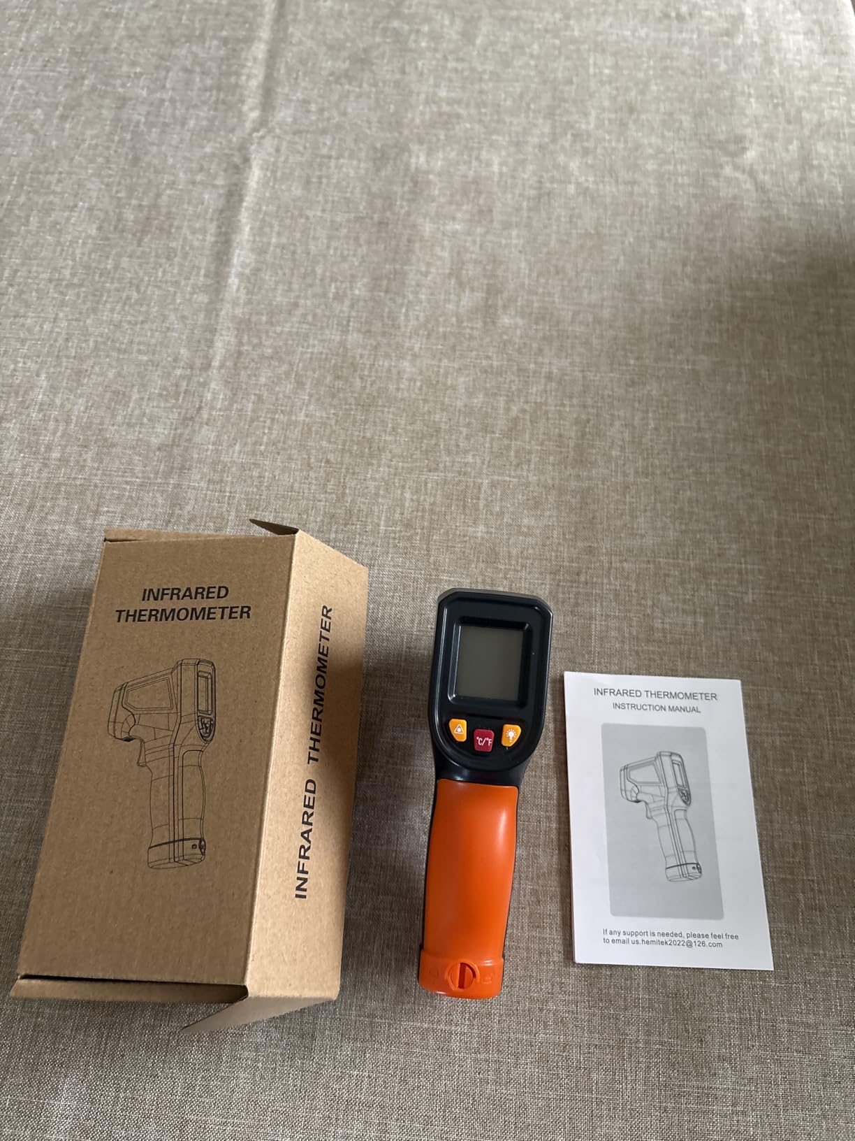-58°F to 2732°F Digital Infrared Thermometer Gun, 50:1 Distance Ratio Laser Temperature Gun with MAX/MIN/AVG Measure and Alarm, Heat IR Temp Gun for Cooking, Griddle, HVAC, Industrial Forging customer photo 2
